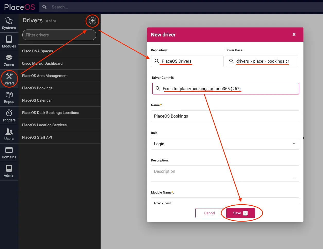 Add Bookings Driver