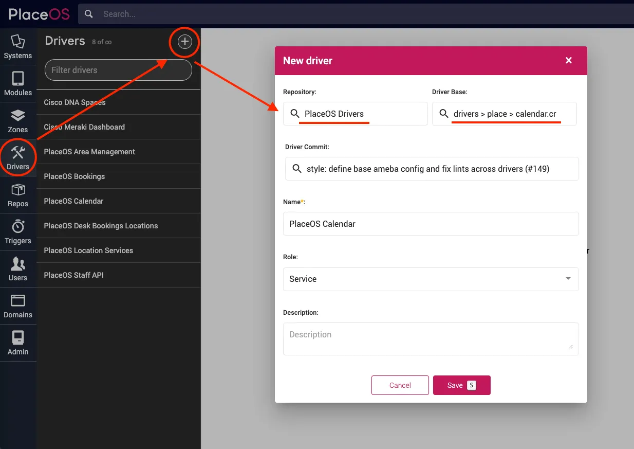 Add Calendar Driver